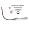 DIY Chain Tensioner Fit 80cc Engine Motor Cylinder Piston 40mm 2 In1 Racing Reed Valve Muffler Pipe For Engine Motorized Bike