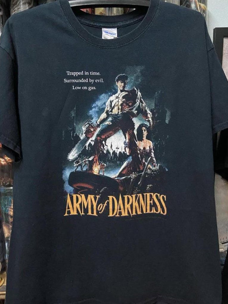 Army Of Darkness Tshirt Army Of Darkness Shirt 80s Horror Classictee Retro 80s Movie Shirt Evil Dead Shirt