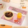 Non-slip Coffee Drain Mats Foldable Drain Pad New Kitchen Drain Mat