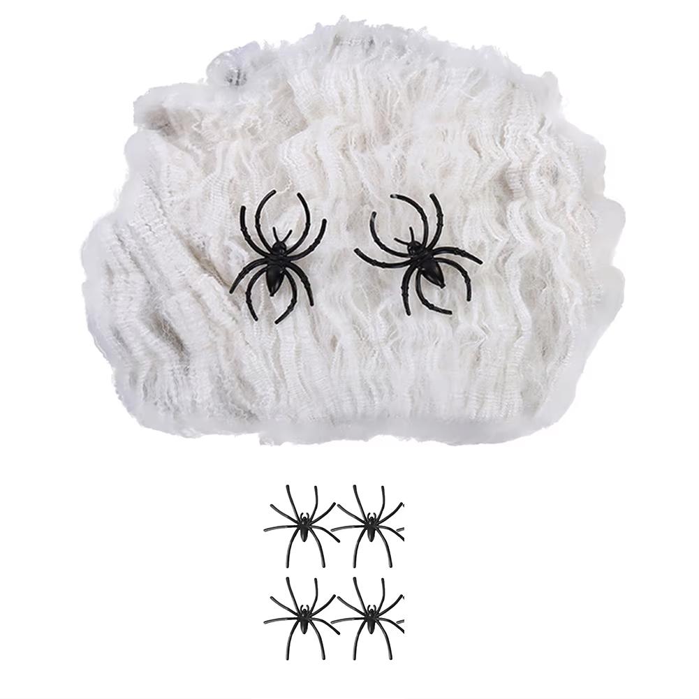 

Spider Web Prop Decoration Party Event Decoration White Spider Web Ghost House Decoration Cosplay Horror Scenario Props
