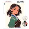 Pearl Painting Mulan 5D DIY Pearl Picture Crafts for Adults/Beginners Gift Ideas Home Decor