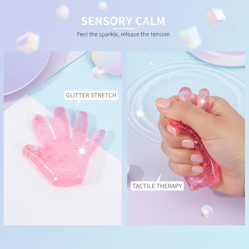 Decompression Squeeze Color Palm Soft TPR Hot Selling Cute Breathable Maltose Pinching Toy Kneading Play Slow Rebound Soft Relax