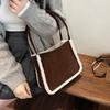 Trendy Fashion Composite Plush Bag Tote Bag Double-Sided Available Shoulder Bag Lamb Wool Matte Tote Bag