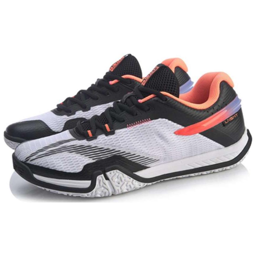 Li-Ning Ground Flight Lite Rubber Comfortable Non-Slip Low-Top Badminton Shoes Unisex sneaker Black AYTT031-1