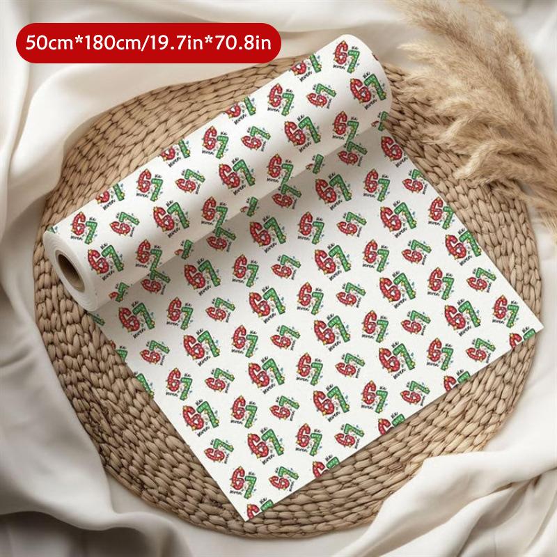 67 Christmas Wrapping Paper, 6 7 Wrapping Paper, 67 Funny Christmas Gift Wrap For Kids, Santa 67