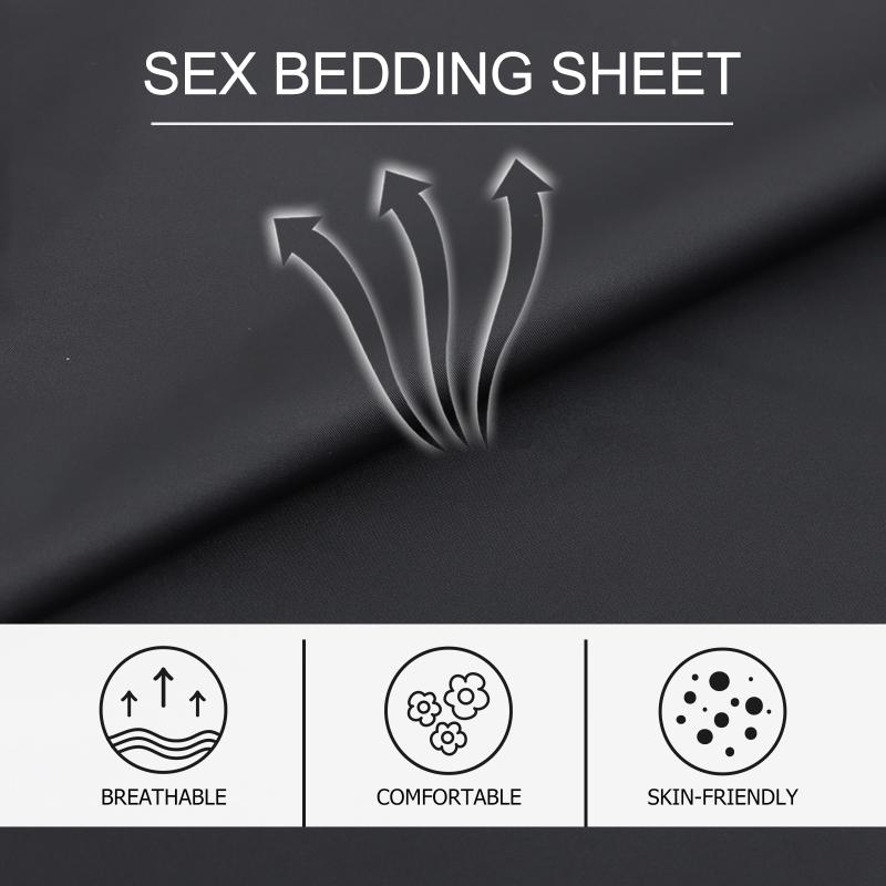 2M PVC Plastic Waterproof Sheets Home Outdoor Adult Sex Bed Cover Black/Skin Color Hypoallergenic Mattress Cover Sex