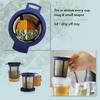 Goldton Reusable Stainless Steel Coffee and Tea Infusing Mesh Brewing Basket and Filters, Set of 2 Medium Sized Filters, Blue and Green