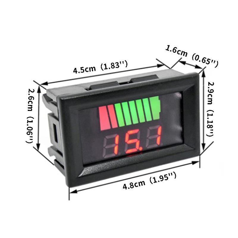 

12V 24V 60V 72V Battery Capacity Indicator Lead Acid Power Car Digital Voltmeter