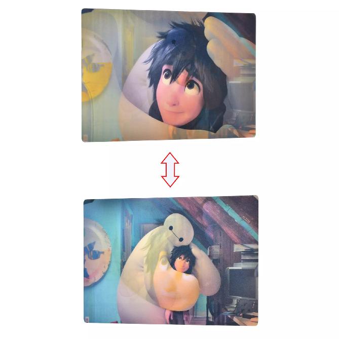Disney Baymax & Hiro Hamada Postcard Lenticular Japan NEW Disney Store
