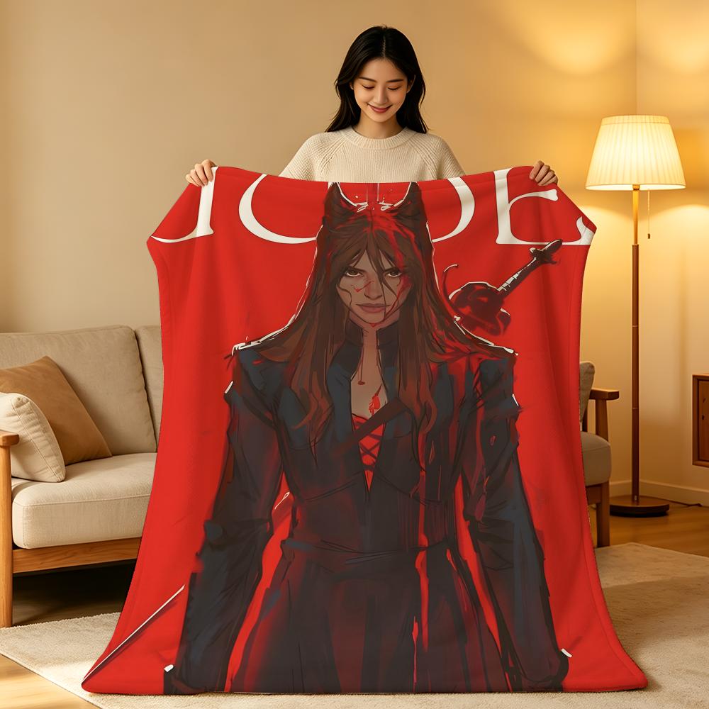 Novel T-The C-Cruel P-Prince Throw High-Density Short Plush Blanket Soft Skin-Friendly for Sofa Nap Air-Conditioned Room