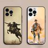 Kovbojský kryt na telefon Clint Eastwood Pro iPhone 17,16,15,14,13,12,Pro,Max,Plus,E,SE4,Air,Mini Černý měkký kryt