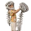 3D Dinosaur Skeleton Costume Set Halloween Dinosaur Skeleton Costume Funny Headgear Cosply Dress Up Clothing Plush Toys Gifts