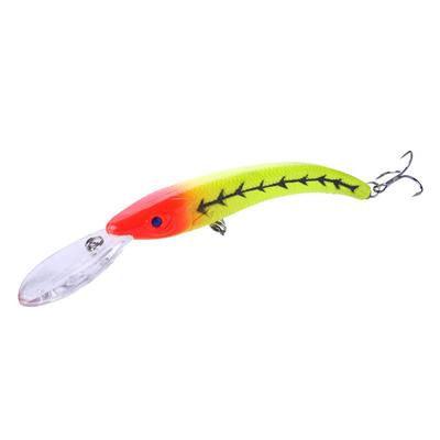 HENGJIA 1pc Minnow Angeln Köder Wobbler 3D Augen Bionic Bass Hecht Köder Angelgerät