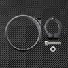 Motorcycle Speedometer Ring Side Mount Relocator Bracket Clamp Fit for Harley Dyna 1993-2005 Sportster XL883 X1200 1993-2023 Black
