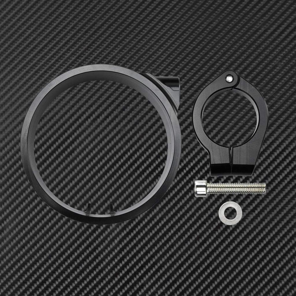 Motorcycle Speedometer Ring Side Mount Relocator Bracket Clamp Fit for Harley Dyna 1993-2005 Sportster XL883 X1200 1993-2023 Black