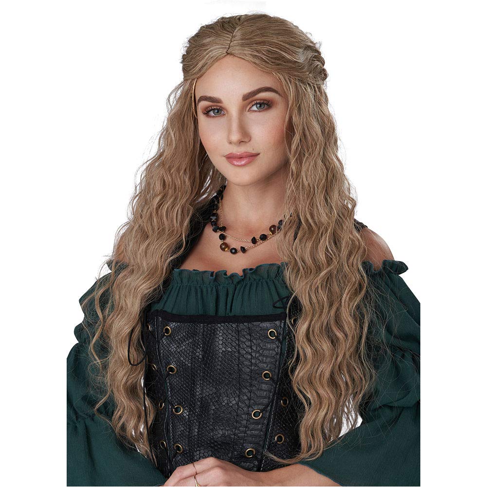California Costume Medieval Renaissance Women's Wig, Dirty Blonde, 7020-046, One Size