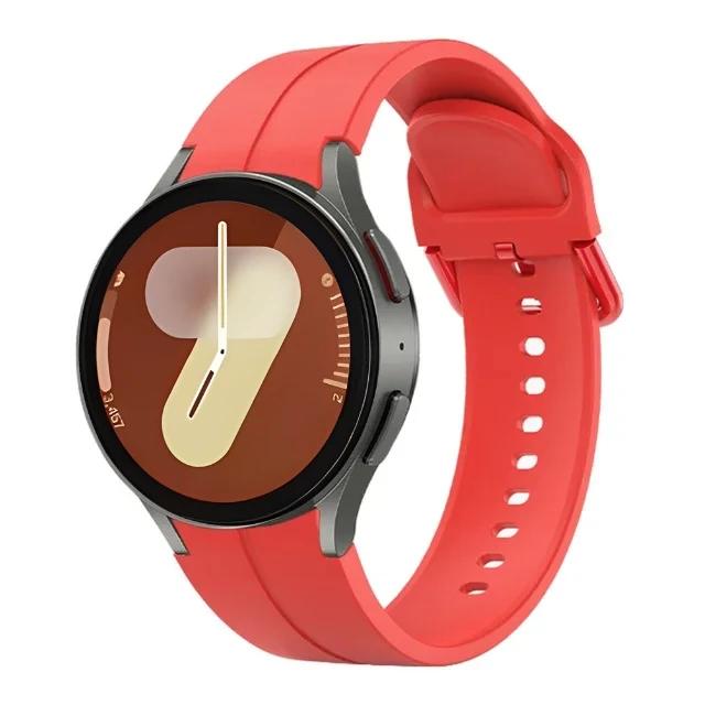 Oryginalny Silikonowy Pasek Do Samsung Galaxy Watch 7/6/5/4 44mm 40mm 5 Pro Sportowa Bransoleta Galaxy Watch 6 4 Classic 47mm 43mm Pasek