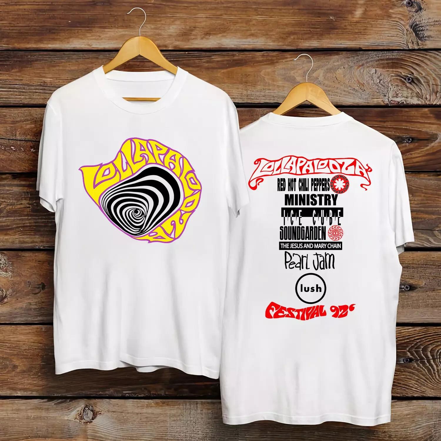 Lollapalooza 1992 Concert Tour Shirt White tee XXL