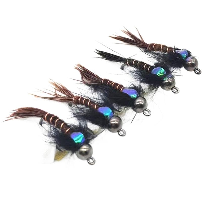 Professional Grade Fly Fishing Lures Baits With Metal Head For Depth Control And Movement Pack of 6