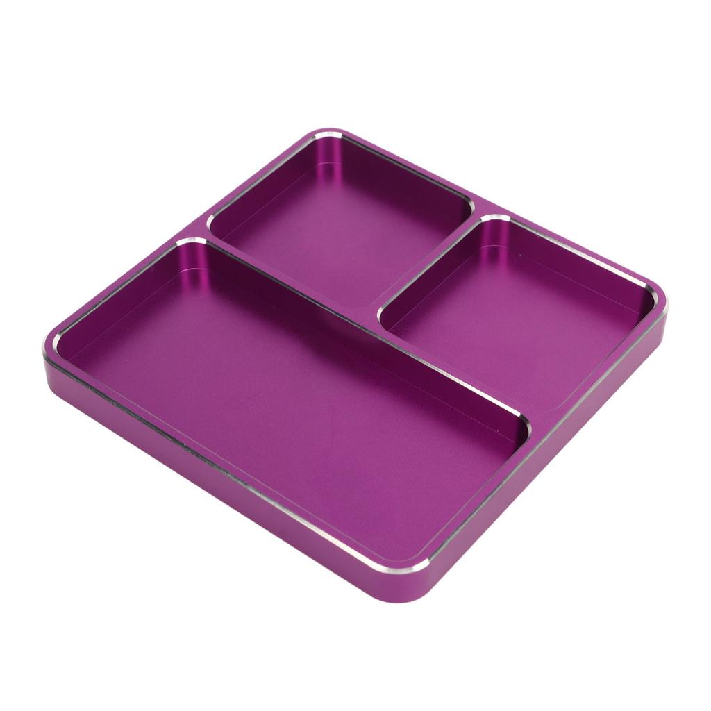 Metal RC Screw Tray Aluminum Alloy Screw Fitting Disk RC Repair Tool for RC Car Boat Model Airplane