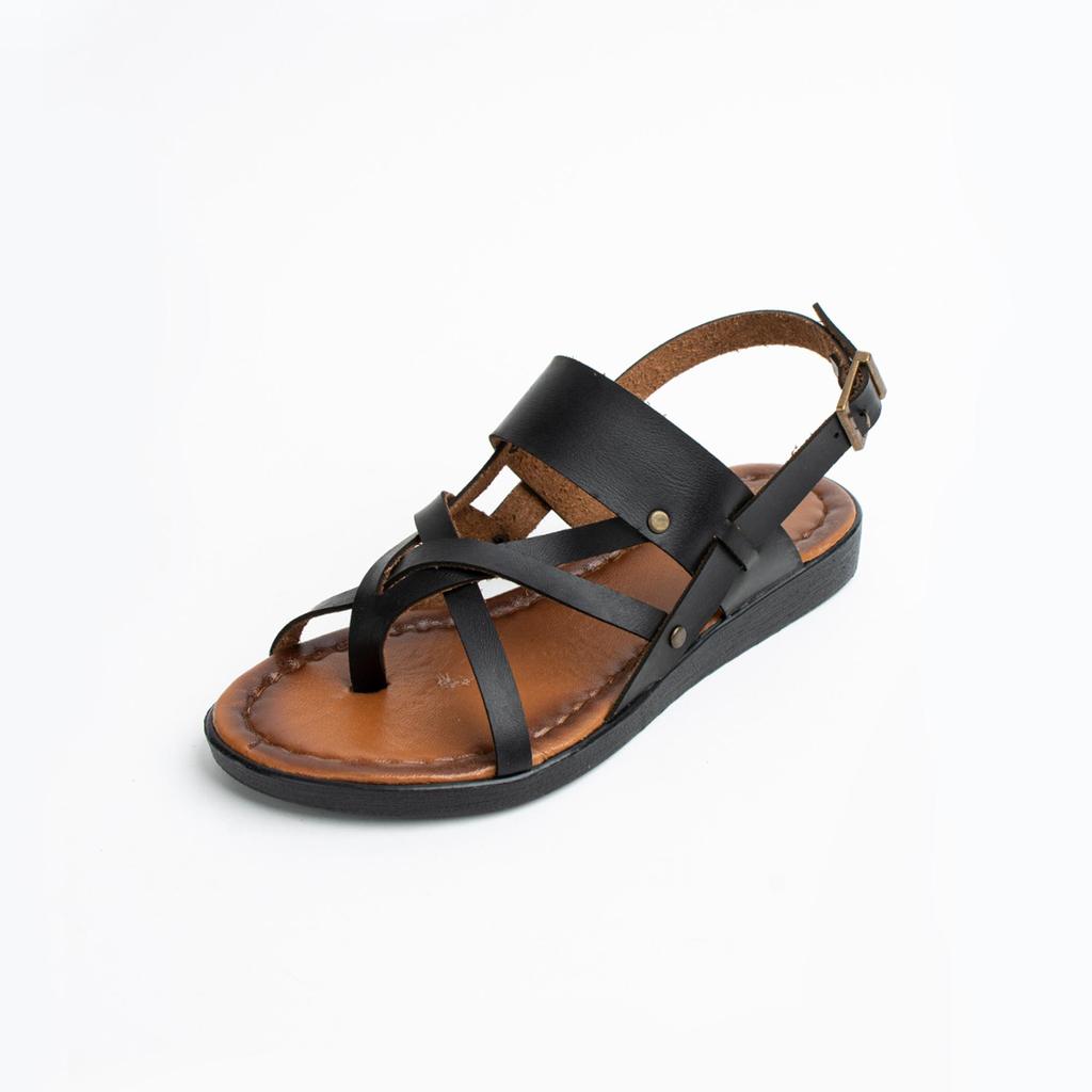 Cross-Band Ankle Buckled Women's Casual Sandals 51-820-23