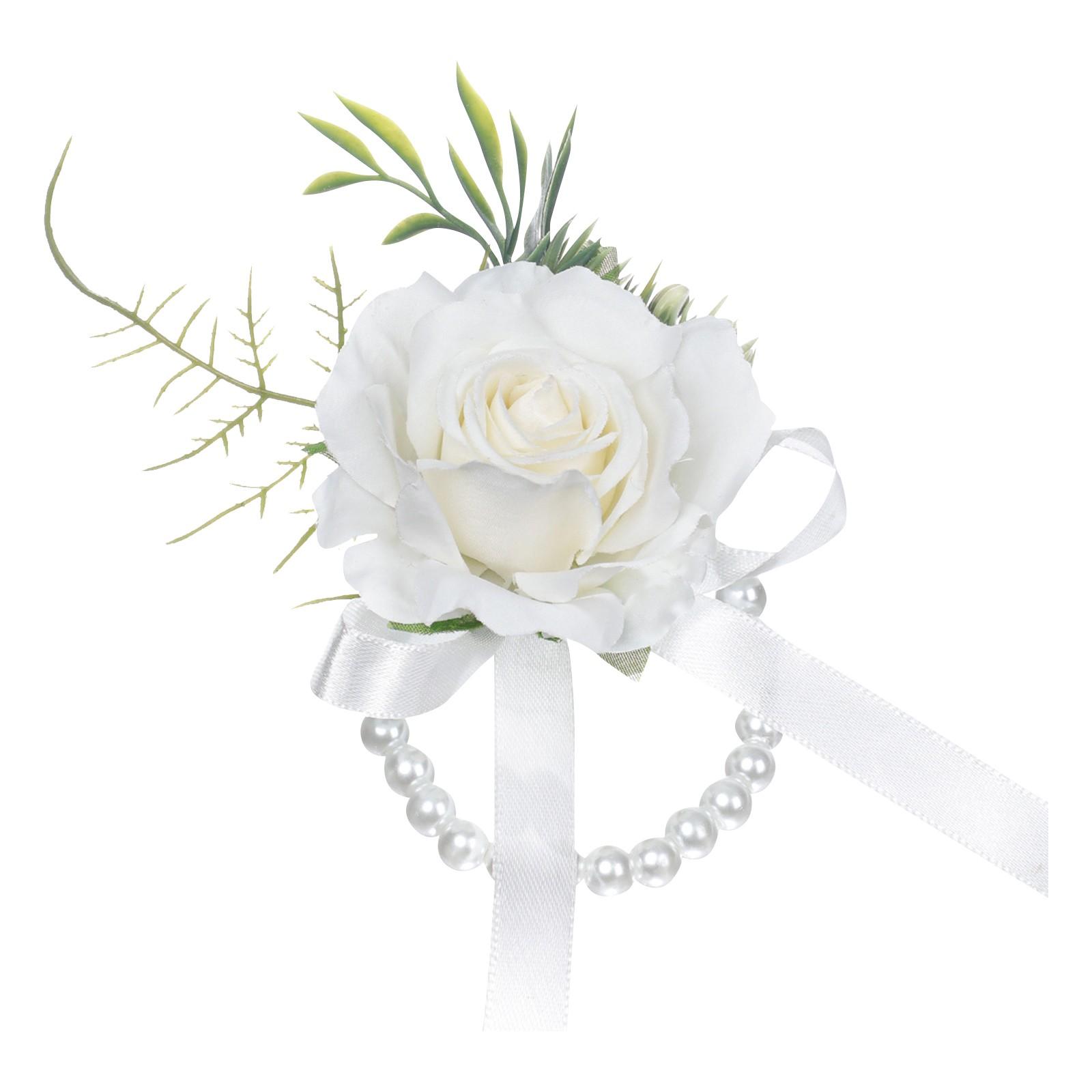 

Браслет-корсаж на запястье, корсаж и корсаж для выпускного вечера, браслет-корсаж с розой для свадьбы, годовщины, выпускного вечера One Size