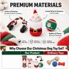 3pcs Ball Pet Chew Toy Snowman Christmas Santa Pet Toy Cute Christmas Dog Toy  Large Dogs