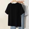Women's Cartoon Print Loose Fit Short Sleeve T-Shirt