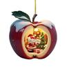 Christmas Ornament Cartoon Anime Cat In Red Fruit Christmas Tree Ornament 2D Acrylic Hanging Pendant for Holiday Home Decor