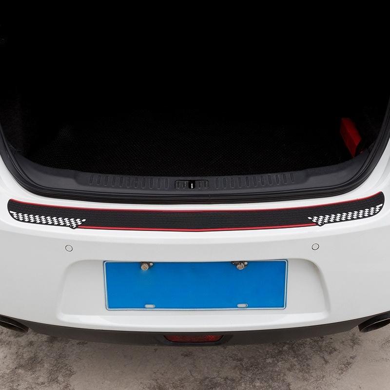1Pc Car Trunk Protective Strip Door Sill Protector PVC Anti-scratch and Anti-collision Rear Door Sill