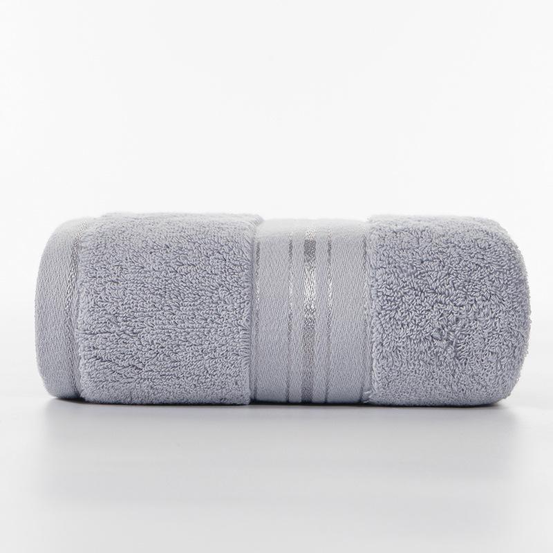 1pc Face Hair Towel 100%Cotton Soft Absorbent Solid Blue Grey Towels Toalla For Kids Adults Home Hotel Bathroom Textile 34*75cm