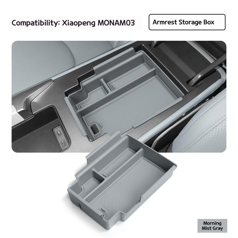 Suitable for 24-25 Xiaopeng MONA M03 central control lower storage box modified storage box decorative partsInternalAccessories