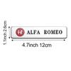 2PCS Aluminum Sticker Durable Waterproof Decoration For Alfa Romeo 159 147 156 164 166 Stelvio Giulietta MiTo Sportiva Giulia GT
