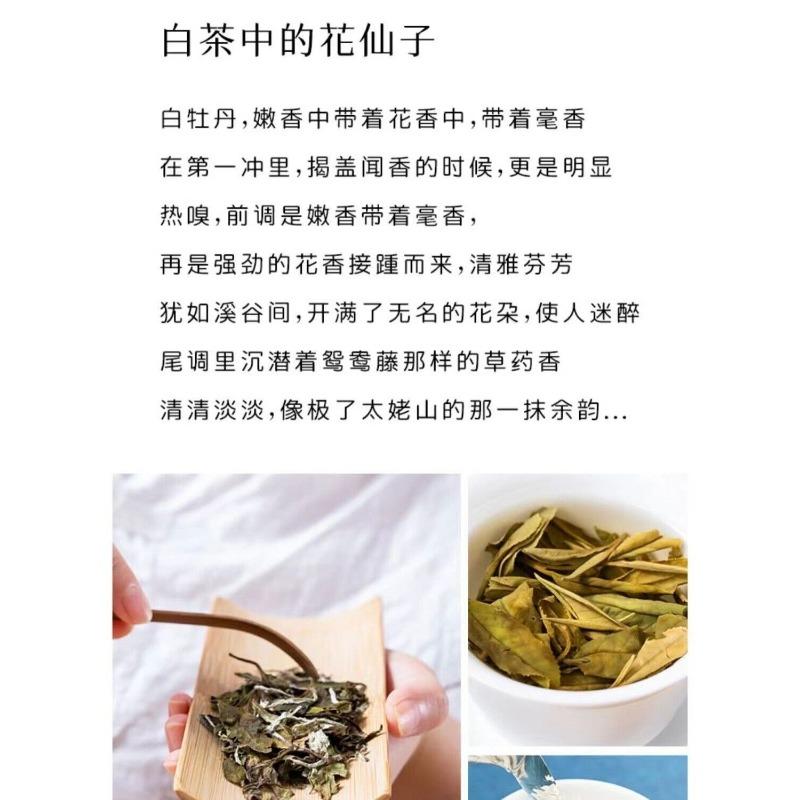 300g Fuding White Tea Peony King Old White Tea Cake High Mountain Aged Wild Tea
