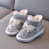 Fashion Snow Boots Bow Cute Girl Boot Versatile Comfort Child Shoes Stylish Trendy Child Winter Boots Sweet Princess Ankle Boot