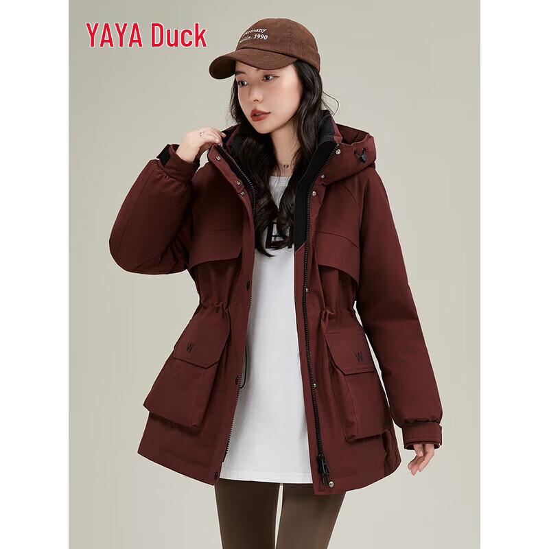 

Женская короткая пуховая парка YAYA с приталенным силуэтом YE4B616345L