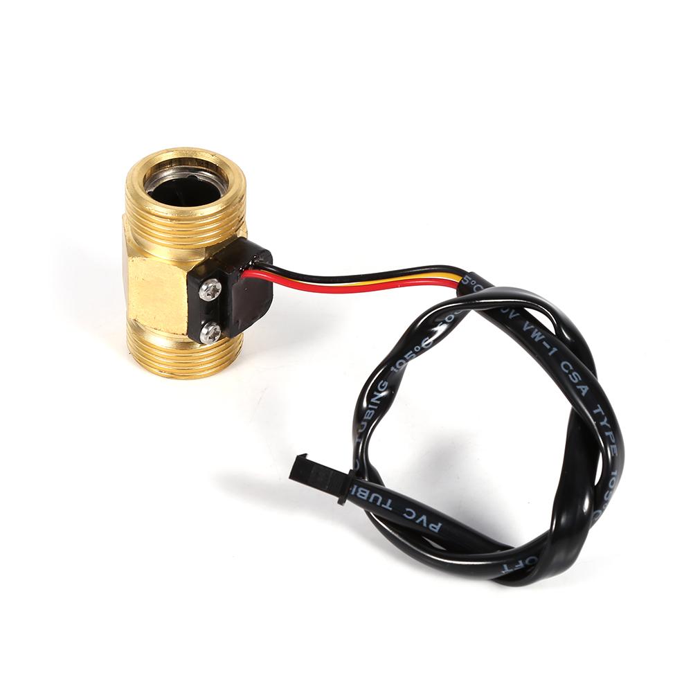 1 buc. Întrerupător cu senzor de debit de apă lichidă cu efect Hall cu filet DN20mm Cooper G3/4" 2-45L/min.