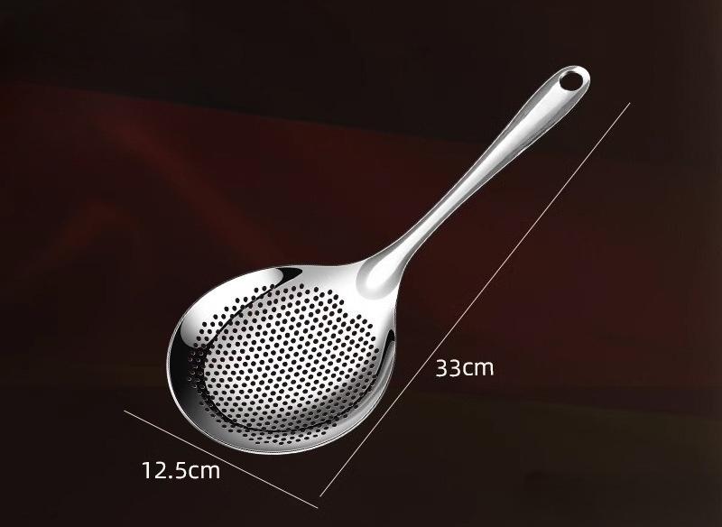 BEPAN 1PC Colander Household Kitchen Stainless Steel Filter Spoon Hotel Fried Large Colander Hot Pot Table Tools Strainers