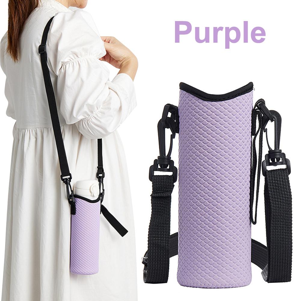 1Pz Borsa Portabottiglia d'Acqua con Tracolla Regolabile Custodia per Bottiglia d'Acqua Antiscivolo Borsa Termica per Bottiglia d'Acqua per Tazza da 24oz