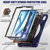 For iPad Air 11 (2025)/(2024) Case with Shoulder Strap TPU+PC+Silicone Kickstand Tablet Cover