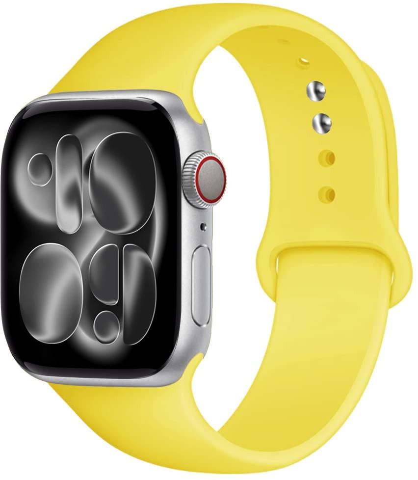 Silicone strap For Apple Watch 11 band 44mm 40mm 49mm 45mm 41mm 38 46mm 42mm correa bracelet iWatch series 9 8 7 6 SE ultra 2 3