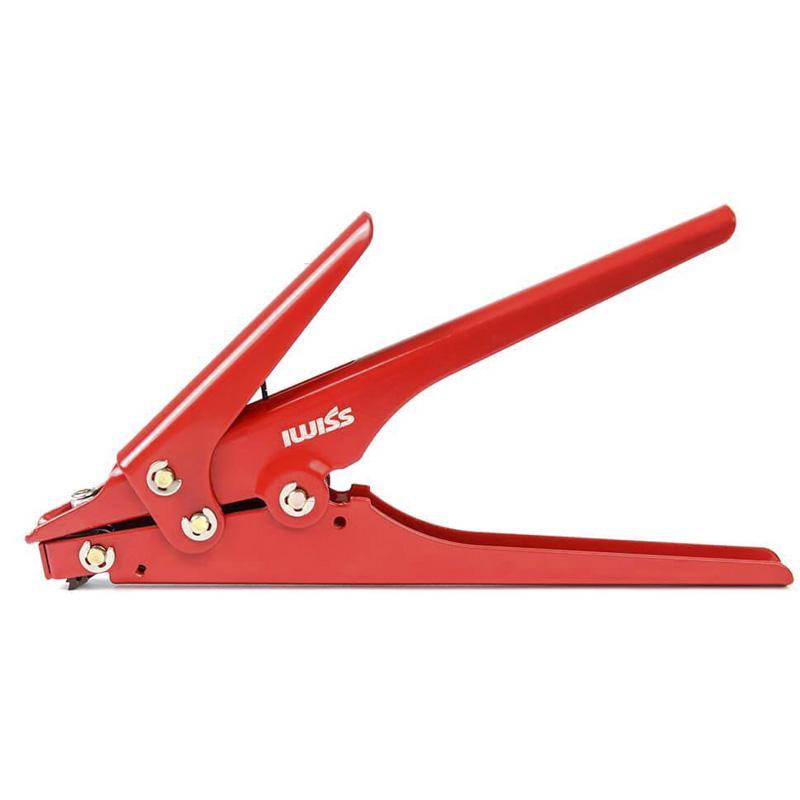 

The red clamp gun holds the 2.4-9mm wide nylon cable to secure and cut into a tool and special hs-519 cable