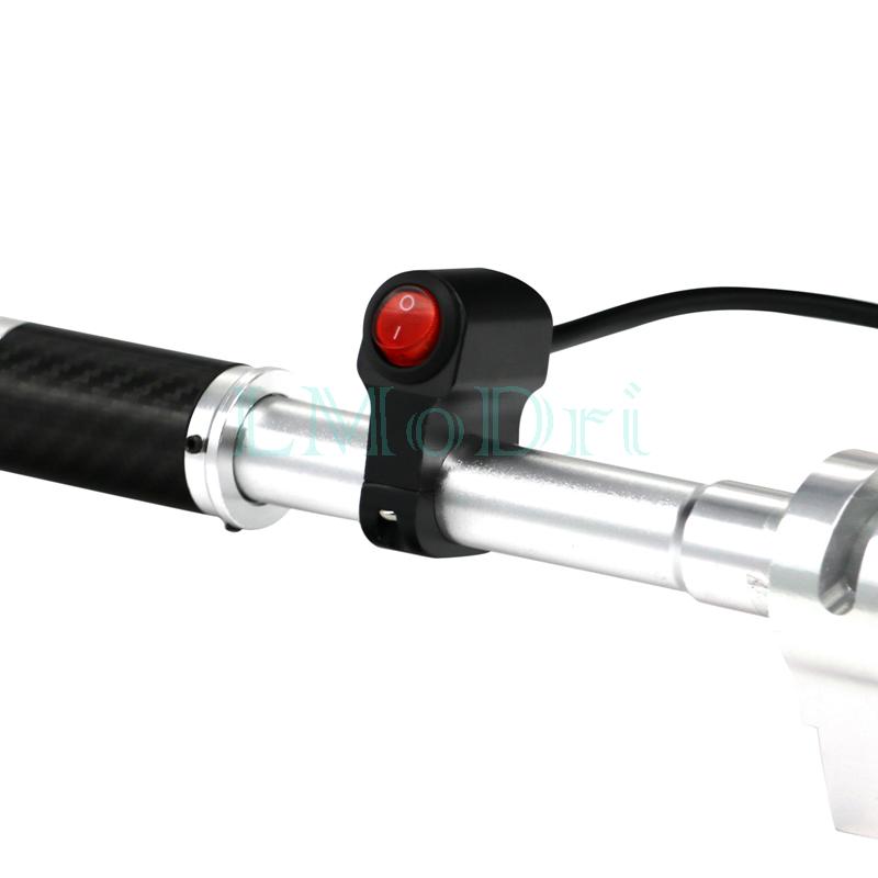 LMoDri 12v Motorcycle Switches LED Indicator Aluminium Alloy 7/8" 22mm Handlebar Switch For Fog Spot Light Headlight On