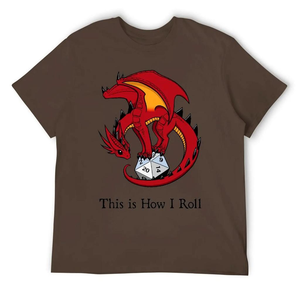 Dice Dragon Classic For Sale T-shirt Fresh Campaign  Joke Tees Cute Aactivity Competition USA Size