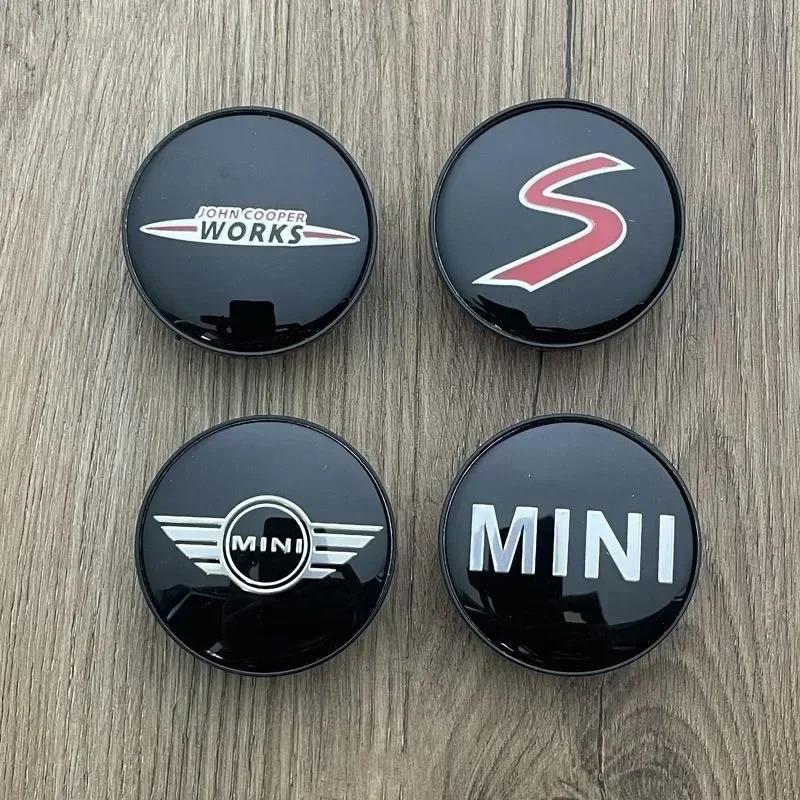 4pcs-54mm for BMW MINI works S One Countryman R54 R55 R56 R57 R58 R60 R61 Car emblem Wheel Center Hub Cap wheel Badge covers