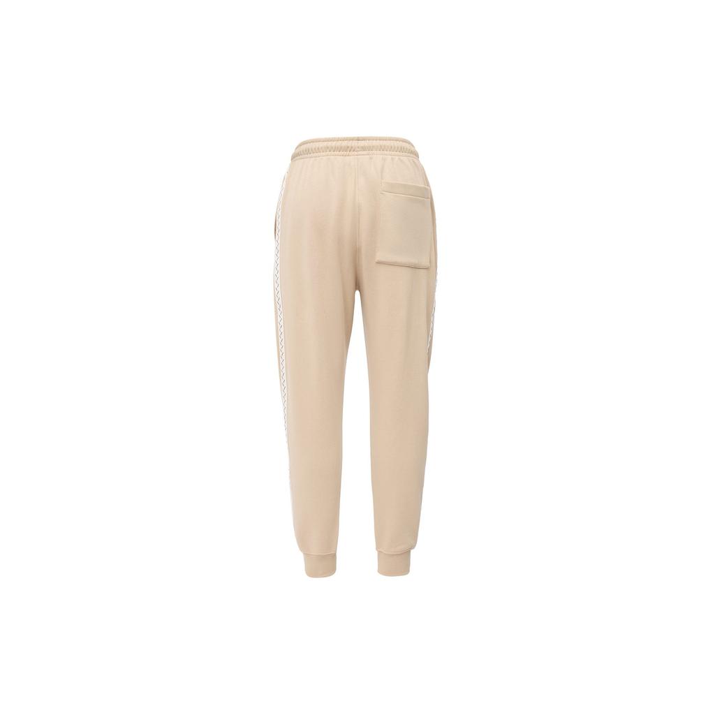 Jordan Vintage Solid Color Elastic Cuff Fleece Lined Lace Up Knitted Sweatpants Men's Brown FN6357-244