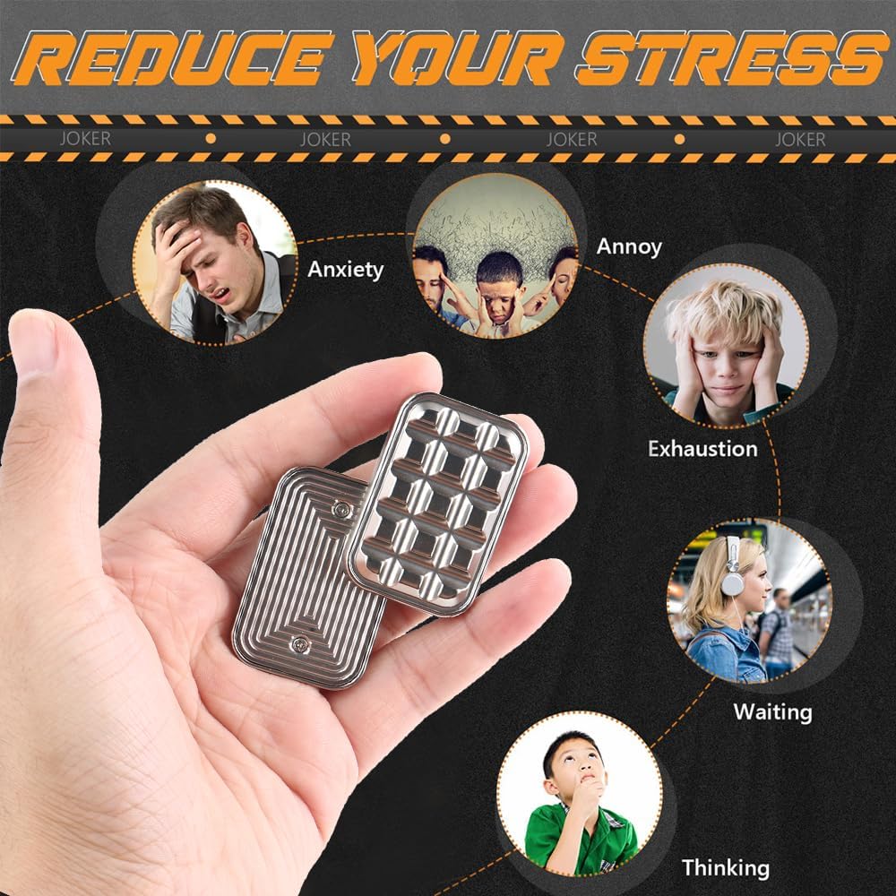 Jouet magnétique anti-stress en métal, anti-anxiété et anti-TDAH, idéal comme cadeau.