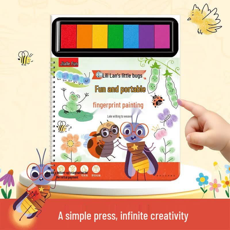 Lilly s Little Bugs Portable Fingerprint Painting Kit