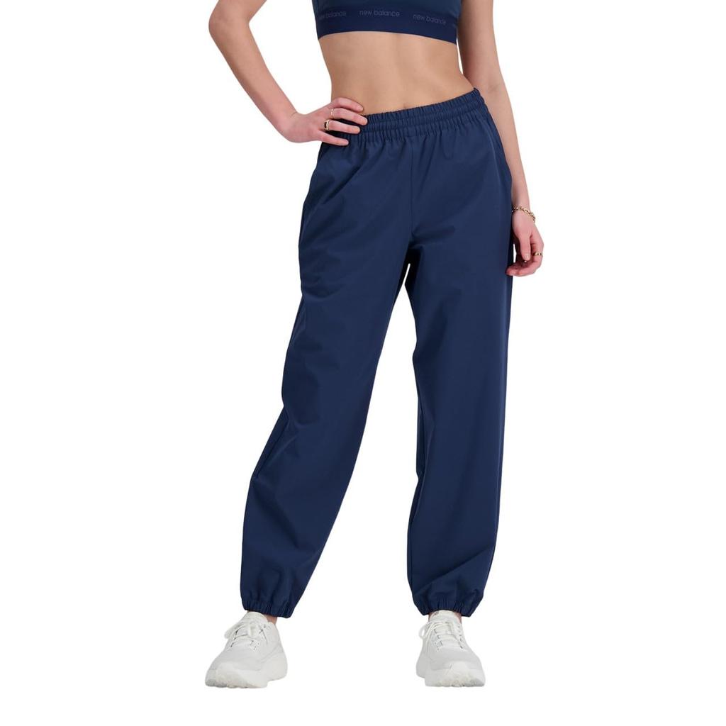 New Balance Woven Pants Athletics Stretch Woven Jogger Pants NNY Navy Women's (WP41572)