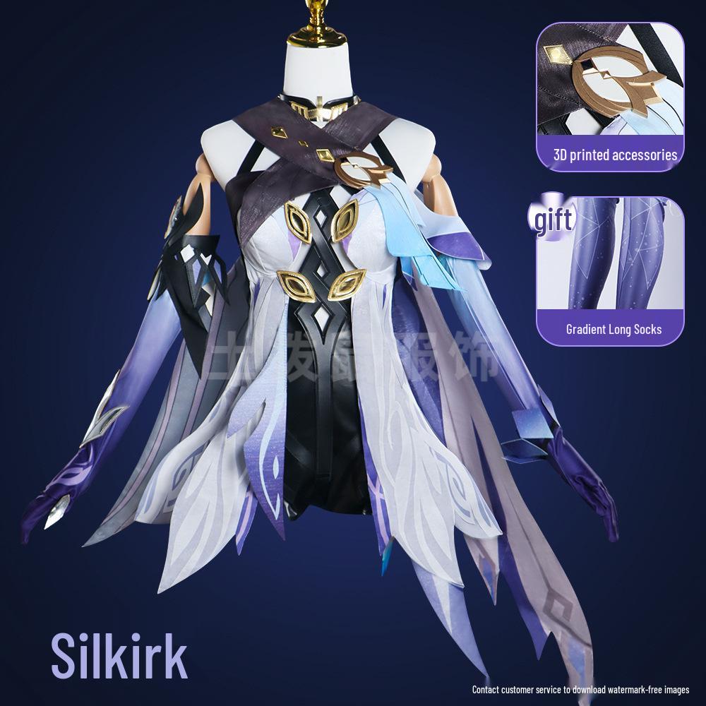 

Genshin Impact Skirk & Tartaglia Cosplay Women s Costume Set One Size